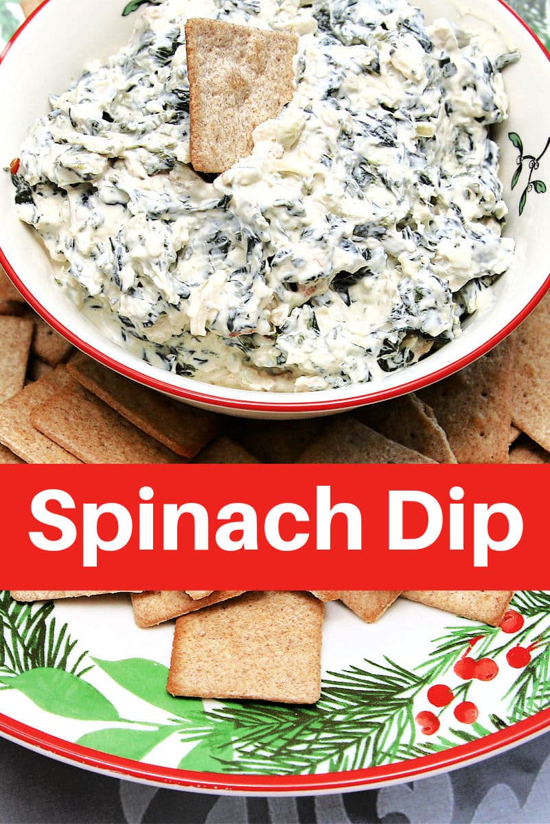 Knorr Spinach Dip served on a DIY Christmas cake stand