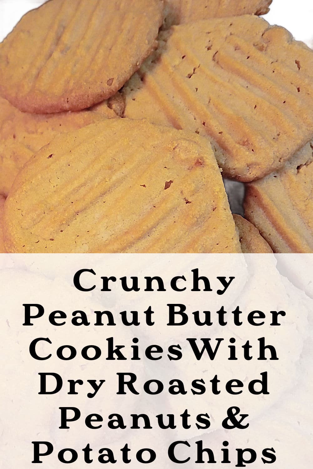 crunchy peanut butter cookies with dry roasted peanuts