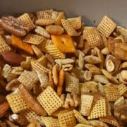 Kathy's recipe for spicy Corn Chex party mix