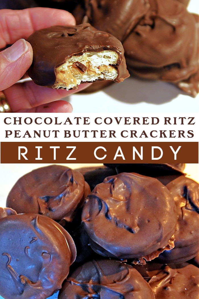 Chocolate Covered Ritz Peanut Butter Sandwich Crackers