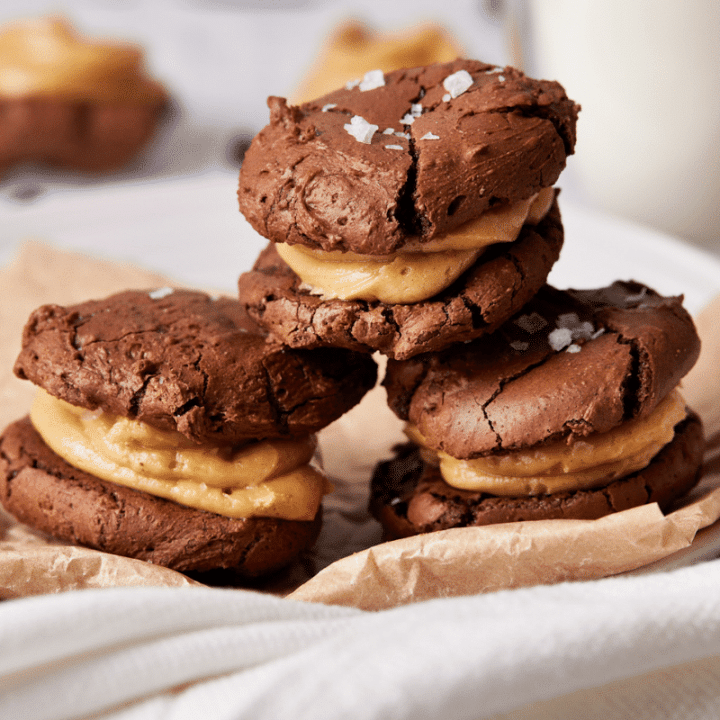 peanut butter cookie sandwiches