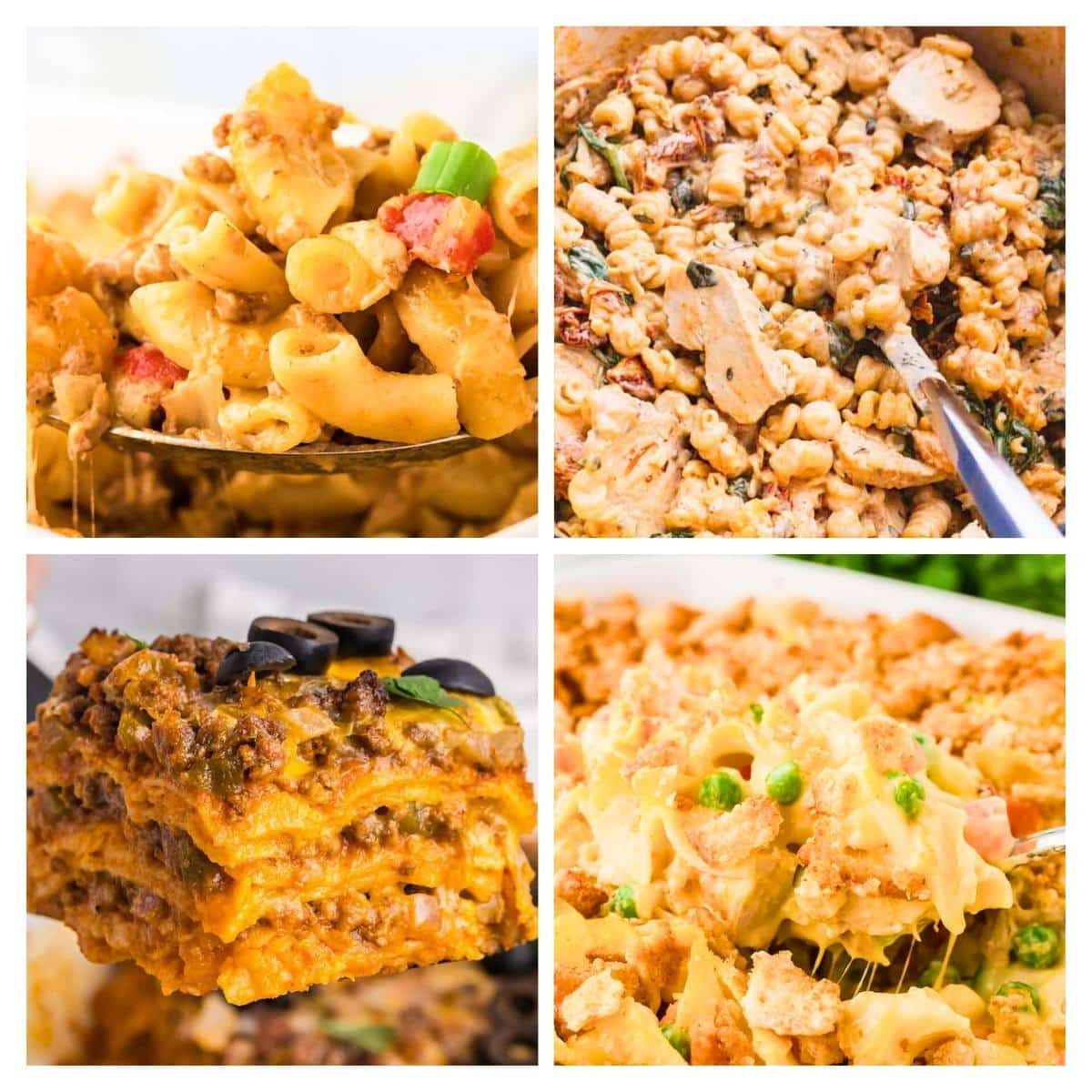 4 image collage winter comfort food