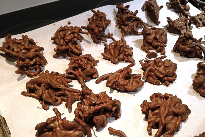 chocolate peanut haystacks 2