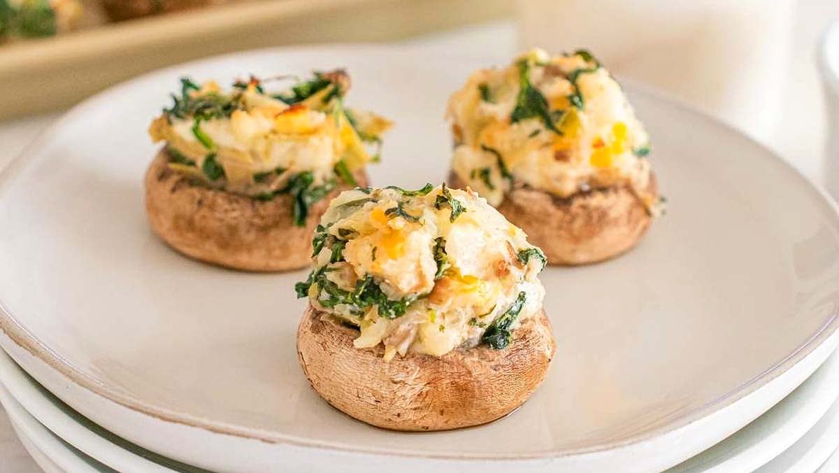 spinach artichoke mushrooms