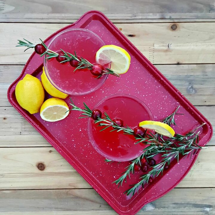 cranberry lemon drop martini