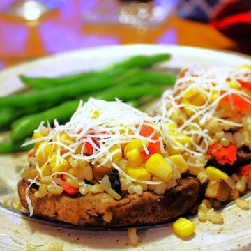 stuffed portobello mushrooms are healthy eating