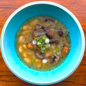 white bean and mushroom soup recipe