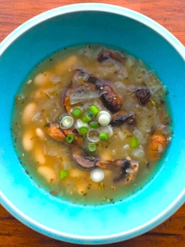 white bean and mushroom soup recipe