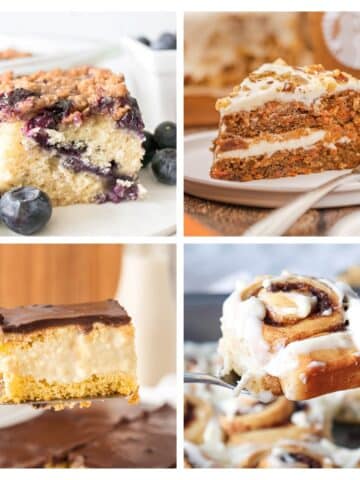 baked desserts 4 image collage