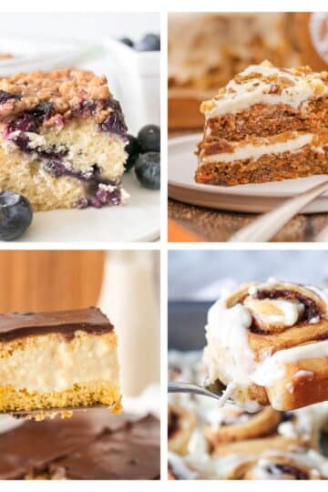 baked desserts 4 image collage