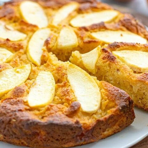 apple honey ricotta cakes
