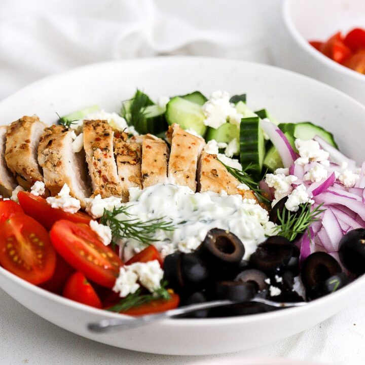 Greek chicken bowl