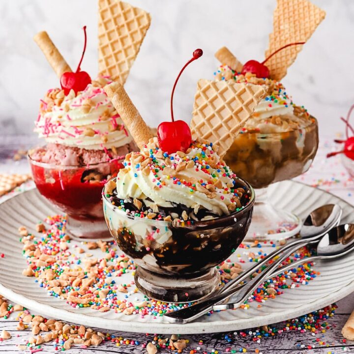 ice cream sundaes
