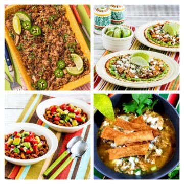 4 image collage Instant Pot Mexican Dinners