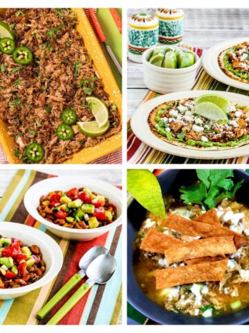 4 image collage Instant Pot Mexican Dinners