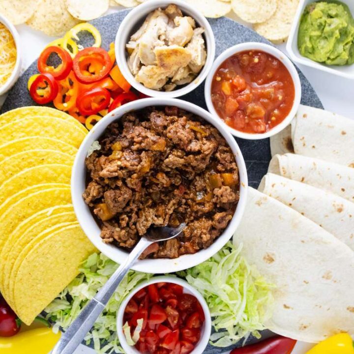taco charcuterie board