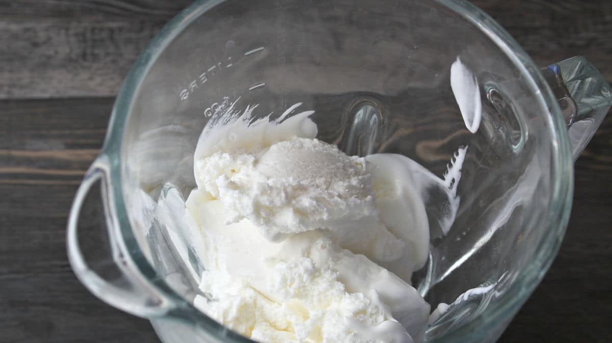 yogurt in blender