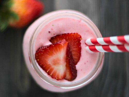 How To Make A Strawberry Lemonade Yogurt Shake - Recipe Idea Shop