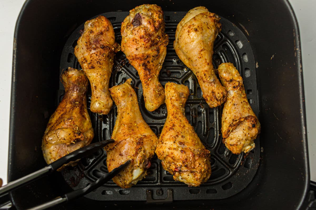 turning drumsticks in air fryer