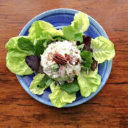 chicken salad made with leftover rotisserie chicken