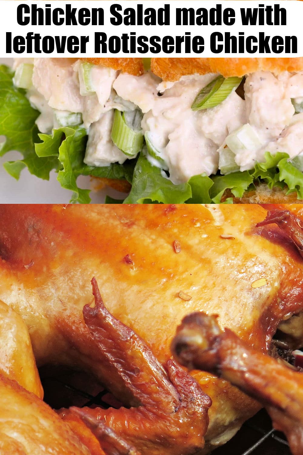 easy chicken salad made with leftover rotisserie chicken recipe
