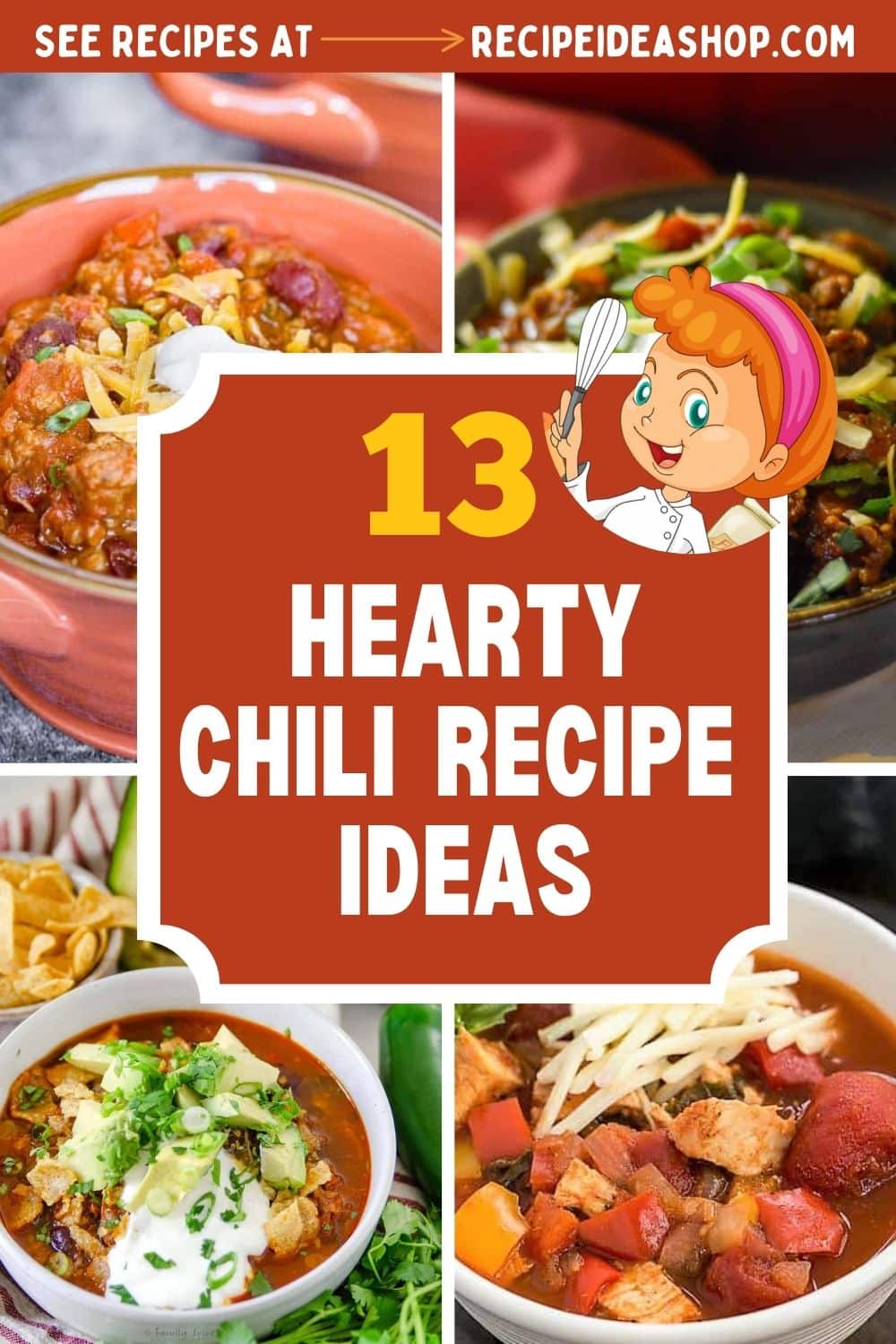 4 image collage chili recipes