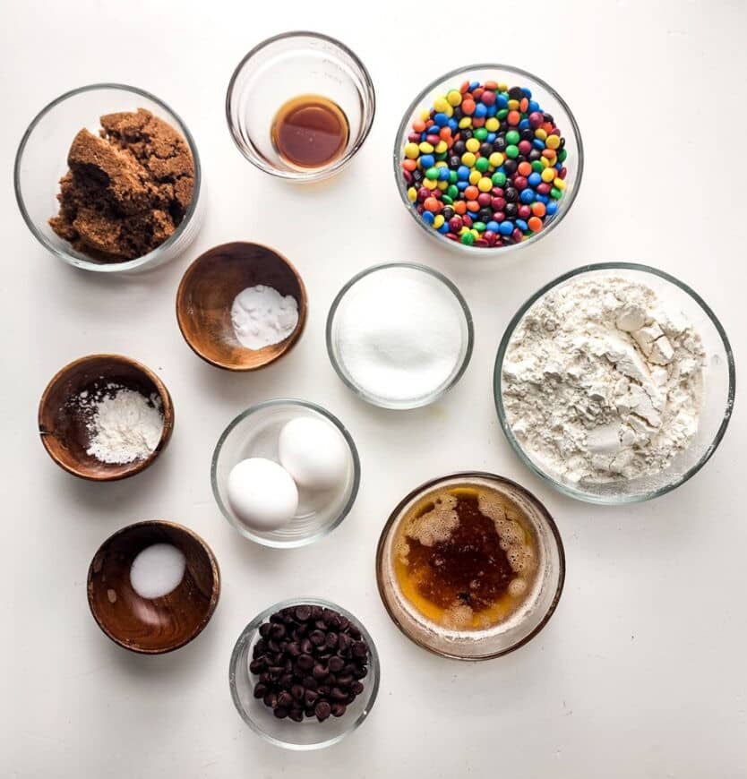 M&M's Cookie Bars ingredients