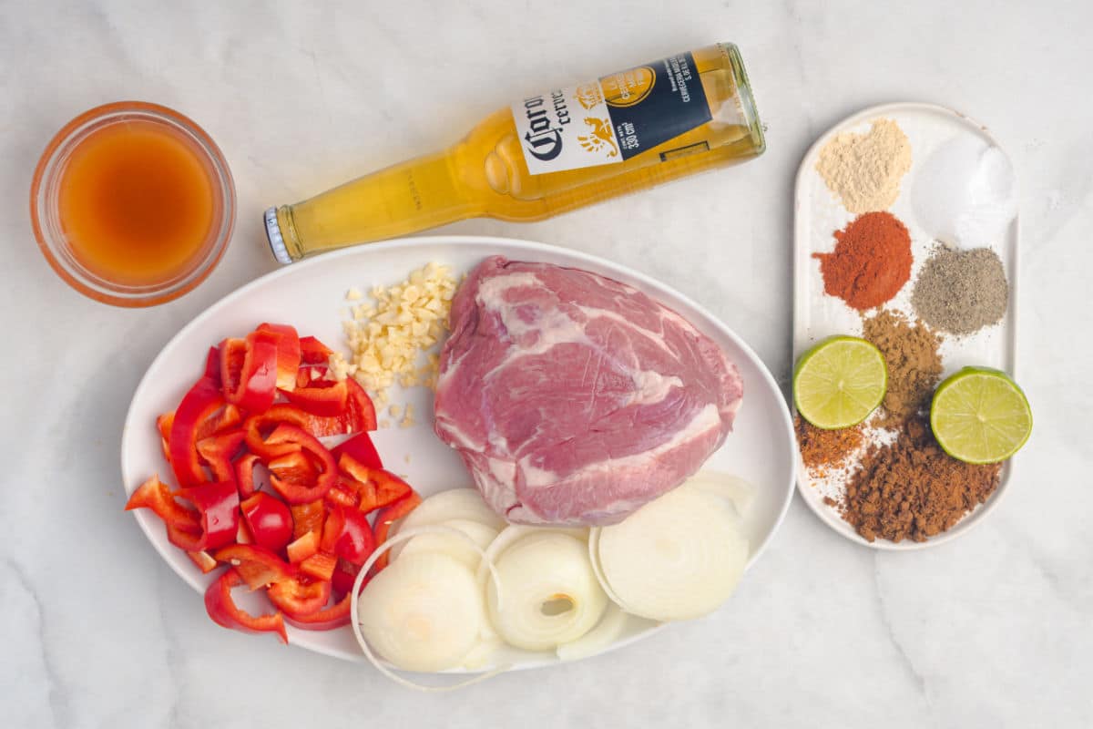 ingredients for the pork