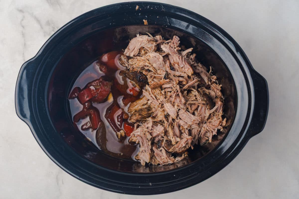 shredding pulled pork