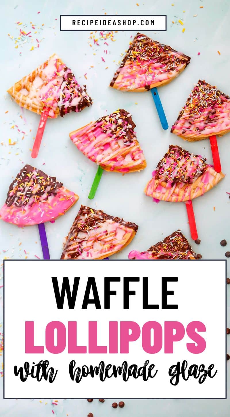 waffle pops vertical image with text