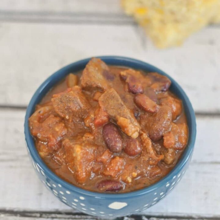 Image for Slow Cooker Beef Bacon Chili Recipe