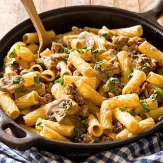 sausage mushroom pasta
