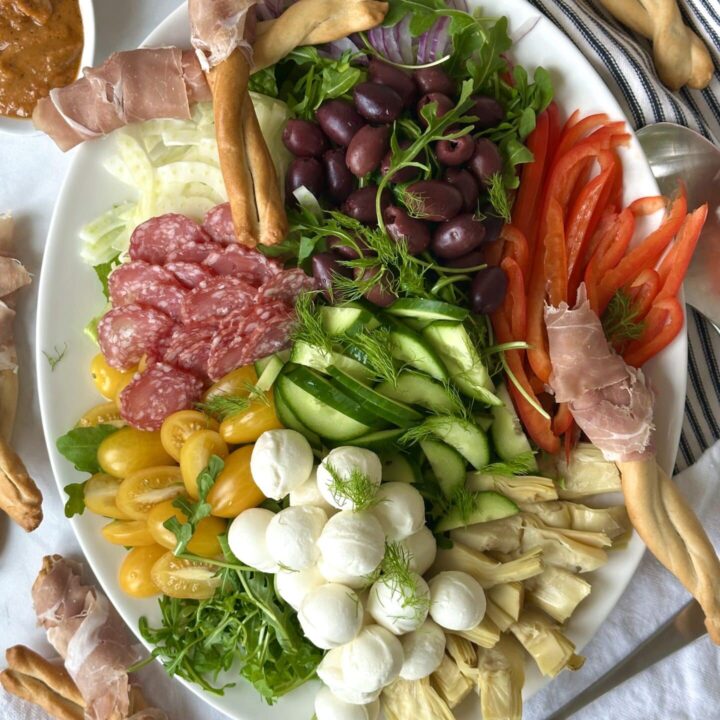 Image for Antipasti Salad with Prosciutto Wrapped Bread Sticks