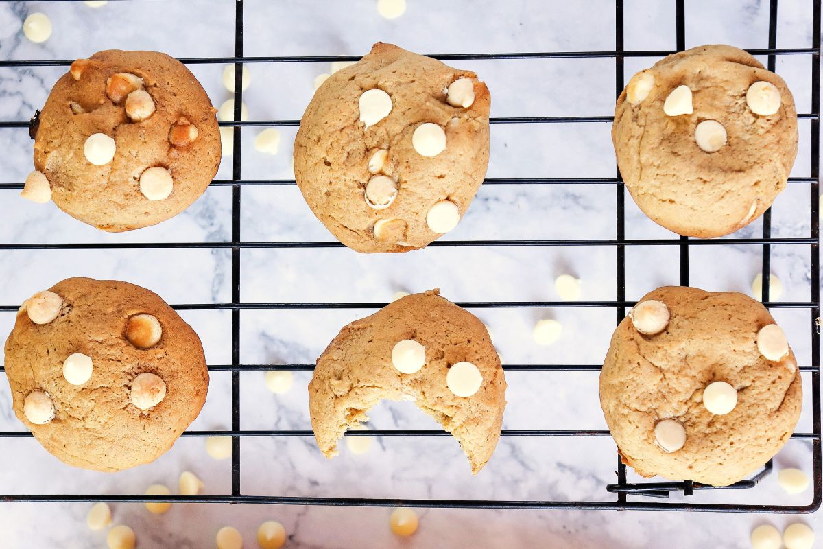 banana cookies with white chocolate chips recipe