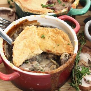 beef and mushroom pot pie