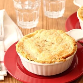 chicken pot pie for two