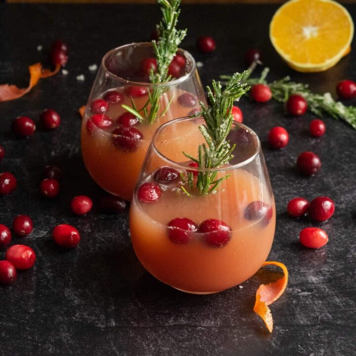 cranberry orange mimosas