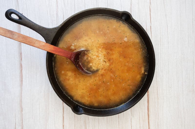 cooking rice in water