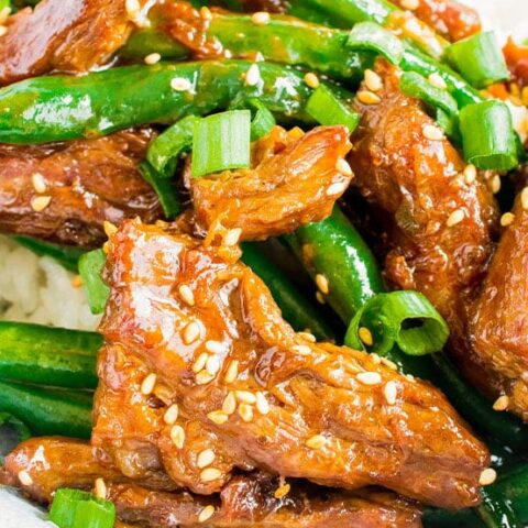 ginger beef stir fry