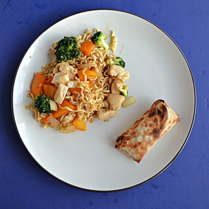 chicken ramen stir fry