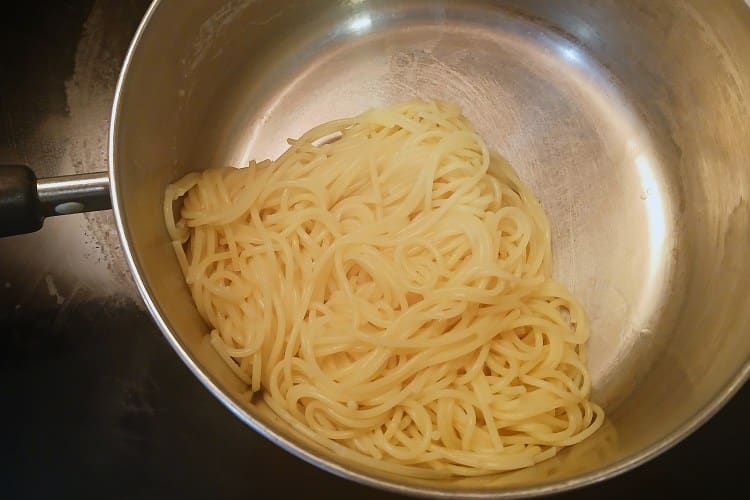 cooked angel hair pasta