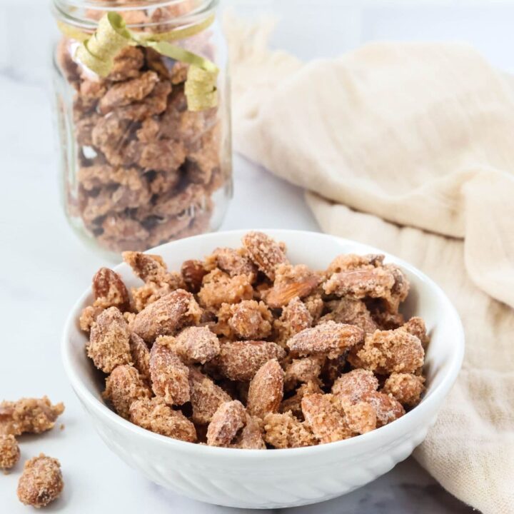 cinnamon sugar candied almonds