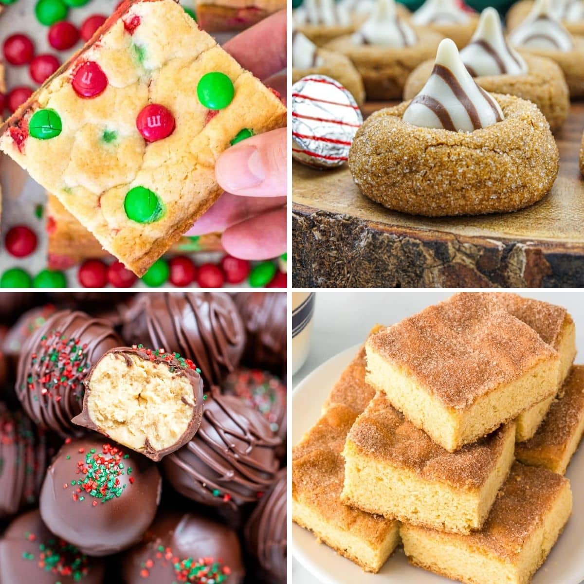 Handheld Treats For A Crowd collage with 4 images